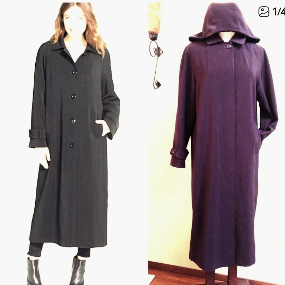Nordstrom Gallery Petite Long Brown Coat
